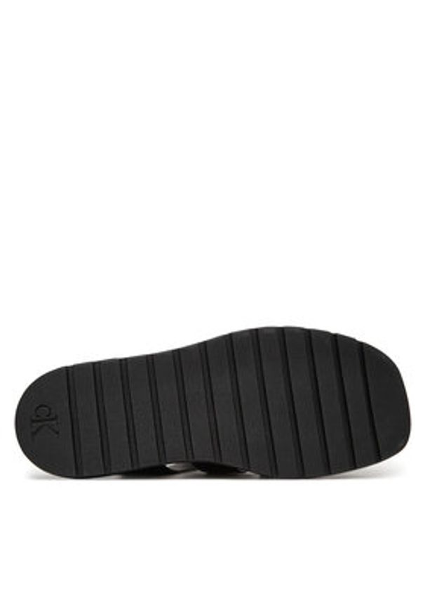Calvin Klein Jeans Sandały Fisherman Hw Sandal Lth YW0YW01962 Czarny. Kolor: czarny. Materiał: skóra