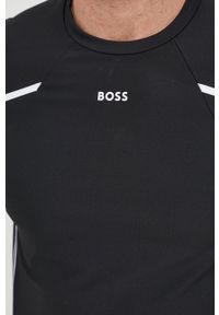 BOSS bluza BOSS ATHLEISURE 50465692 męska kolor czarny melanżowa. Okazja: na co dzień. Kolor: czarny. Materiał: materiał. Wzór: melanż. Styl: casual #2