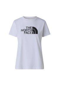 Koszulka damska The North Face Evolution Half Dome 0A8FX6FN41 - biała. Kolor: biały. Materiał: poliester, bawełna. Długość rękawa: krótki rękaw. Długość: krótkie. Wzór: nadruk #1