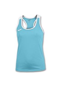 Koszulka do tenisa bez rekawów damska Joma TORNEO II torquoise-white. Kolor: biały, niebieski, wielokolorowy, turkusowy. Sport: tenis