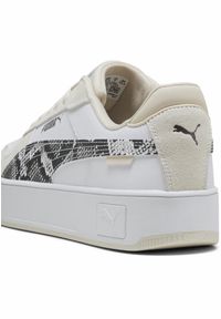 Puma - Damskie sneakersy Carina Street Snake Chic PUMA White Black Alpine Snow. Kolor: biały, czarny, wielokolorowy. Sport: koszykówka