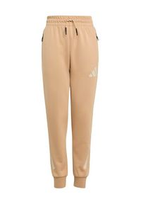 Adidas - adidas Spodnie dresowe Z.N.E. JW4002 Beżowy Tapered Leg. Kolor: beżowy. Materiał: bawełna #6