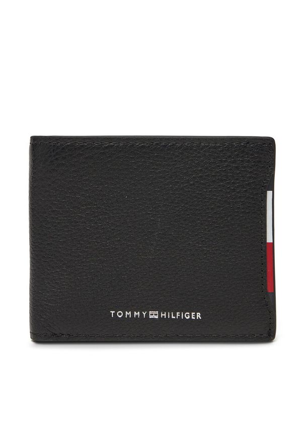 TOMMY HILFIGER - Portfel męski Tommy Hilfiger. Kolor: czarny