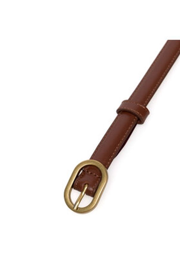 Gino Rossi Pasek Damski BLYL23005 Brązowy. Kolor: brązowy. Materiał: skóra