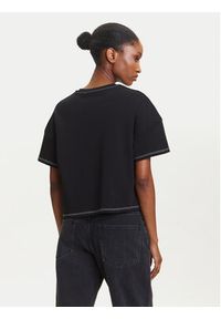 Karl Lagerfeld - KARL LAGERFELD T-Shirt A3W17019 Czarny Boxy Fit. Typ kołnierza: dekolt w karo. Kolor: czarny. Materiał: bawełna #5