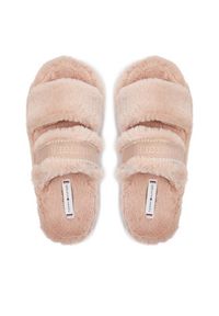 TOMMY HILFIGER - Tommy Hilfiger Kapcie Fur Basics Slipper FW0FW08343 Różowy. Kolor: różowy. Materiał: materiał