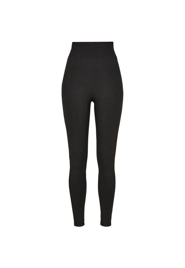Urban Classics - Legginsy Damskie Z Wysokim Stanem. Stan: podwyższony. Kolor: czarny. Sport: turystyka piesza