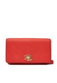 Lauren Ralph Lauren - LAUREN RALPH LAUREN Torebka Turn-Lock 432915377011 Pomarańczowy. Kolor: pomarańczowy. Materiał: skórzane