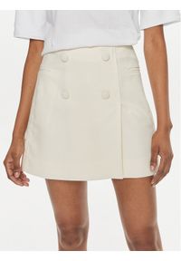 MVP Wardrobe Spódnica trapezowa MVPE4GO040.0TE0138 Beżowy Classic Fit. Kolor: beżowy. Materiał: wiskoza