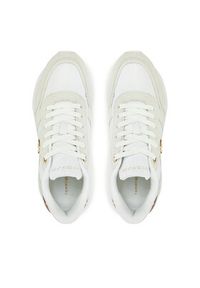 TOMMY HILFIGER - Tommy Hilfiger Sneakersy Th Fashion Runner FW0FW08475 Biały. Kolor: biały. Materiał: skóra #5