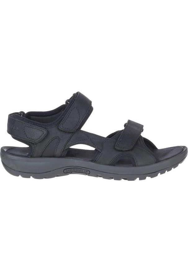 Sandały Trekkingowe Męskie Merrell Sandspur 2 Convert. Kolor: czarny. Materiał: nubuk, skóra. Sport: turystyka piesza