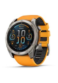 GARMIN - Zegarek sportowy Garmin Fenix 8 AMOLED Żółty (010-02905-11). Kolor: żółty. Styl: sportowy