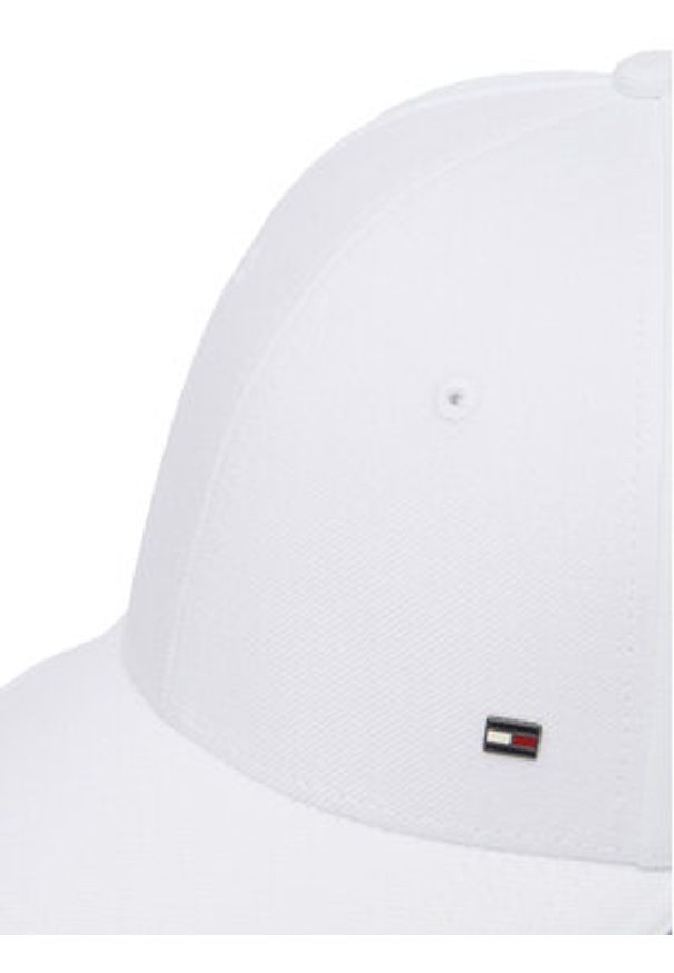 TOMMY HILFIGER - Tommy Hilfiger Czapka z daszkiem Corp Flannel AM0AM13164 Biały. Kolor: biały. Materiał: bawełna