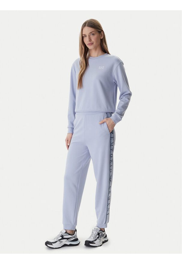 EA7 Emporio Armani Dres 7W001157 AF12501 Niebieski Regular Fit. Kolor: niebieski. Materiał: syntetyk