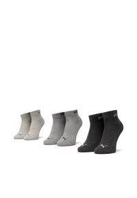 Puma Zestaw 3 par niskich skarpet damskich 90793504 r. 39/42 Szary. Kolor: szary. Materiał: materiał