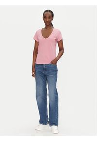BOSS T-Shirt C_Eslane_4 50540432 Różowy Slim Fit. Kolor: różowy. Materiał: bawełna #4