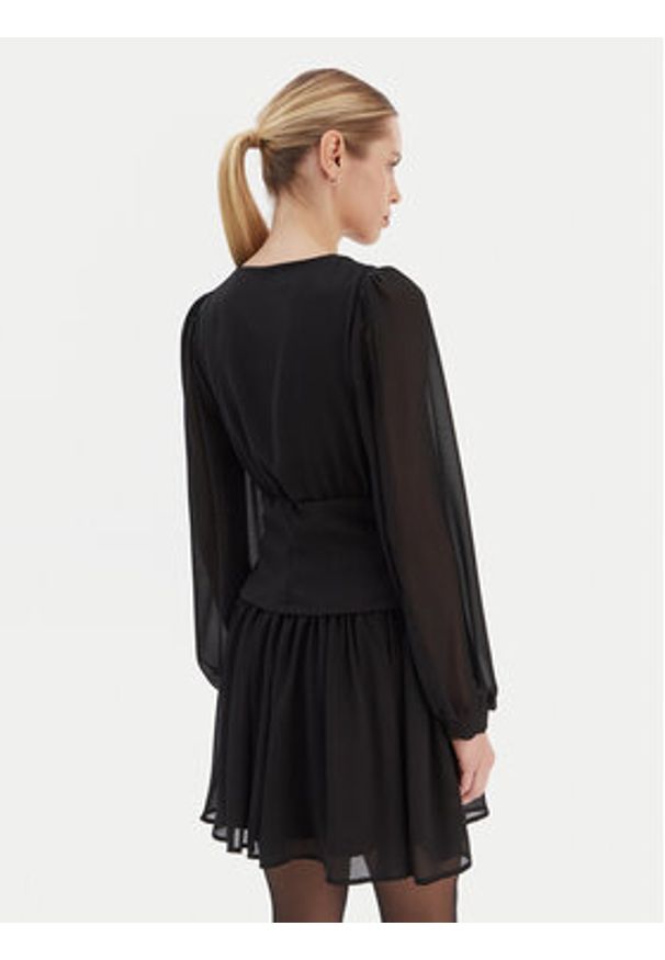 Rinascimento Sukienka koktajlowa CFC0126603003 Czarny Regular Fit. Kolor: czarny. Materiał: syntetyk. Styl: wizytowy