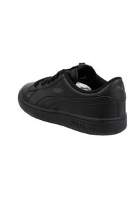 Puma - Dziecięce/niemowlęce Buty Sportowe Smash V2 Ze Skóry Ekologicznej. Kolor: czarny. Materiał: skóra ekologiczna. Sport: turystyka piesza
