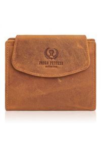 Portfel damski pomarańczowy PAOLO PERUZZI T-12-OR. Kolor: pomarańczowy. Materiał: skóra #1