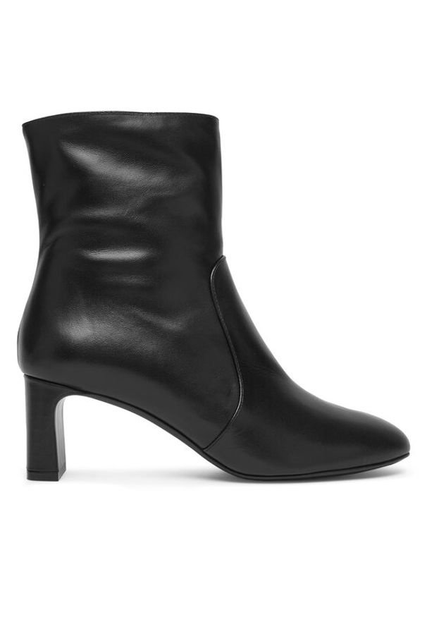 Stuart Weitzman Botki Babette Zip SL542 Czarny. Kolor: czarny. Materiał: skóra