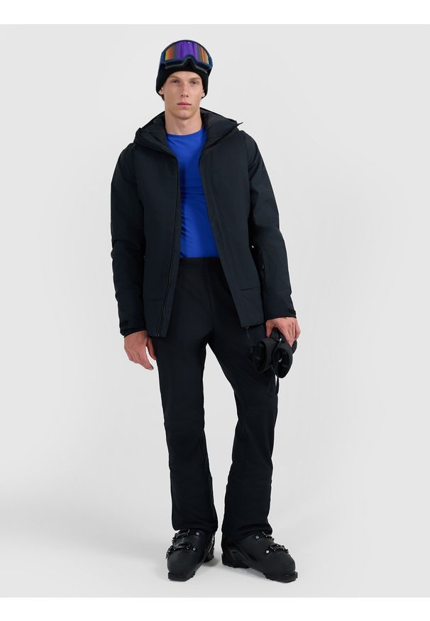 4f - 4F Kurtka narciarska membrana 8000 męska - czarna 3XL. Kolor: czarny. Materiał: poliester, materiał. Sezon: zima