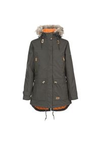 TRESPASS - Damska wodoodporna kurtka z kapturem Trespass Clea. Typ kołnierza: kaptur. Kolor: zielony, brązowy, wielokolorowy. Sport: turystyka piesza #1