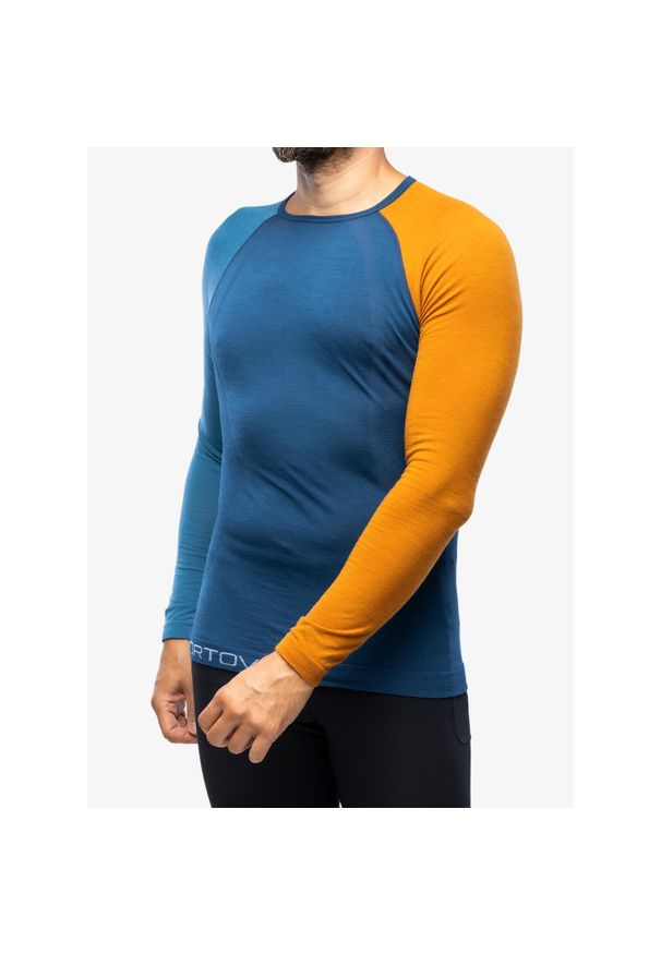 ORTOVOX - Bluza termiczna męska Ortovox 120 Comp Light Long Sleeve. Kolor: zielony. Długość rękawa: długi rękaw