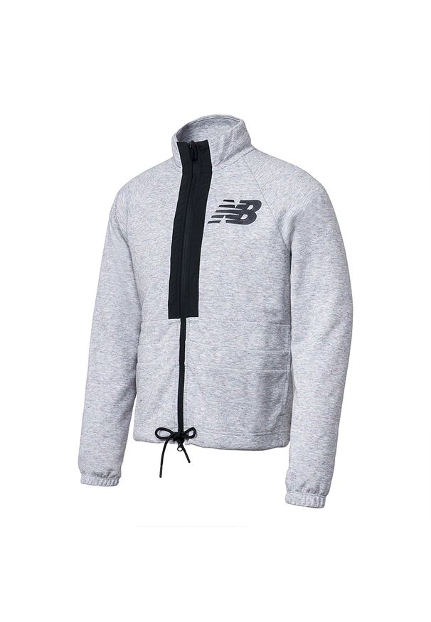 Kurtka unisex New Balance UJ31053SXY – szara. Kolor: szary. Materiał: materiał, poliester