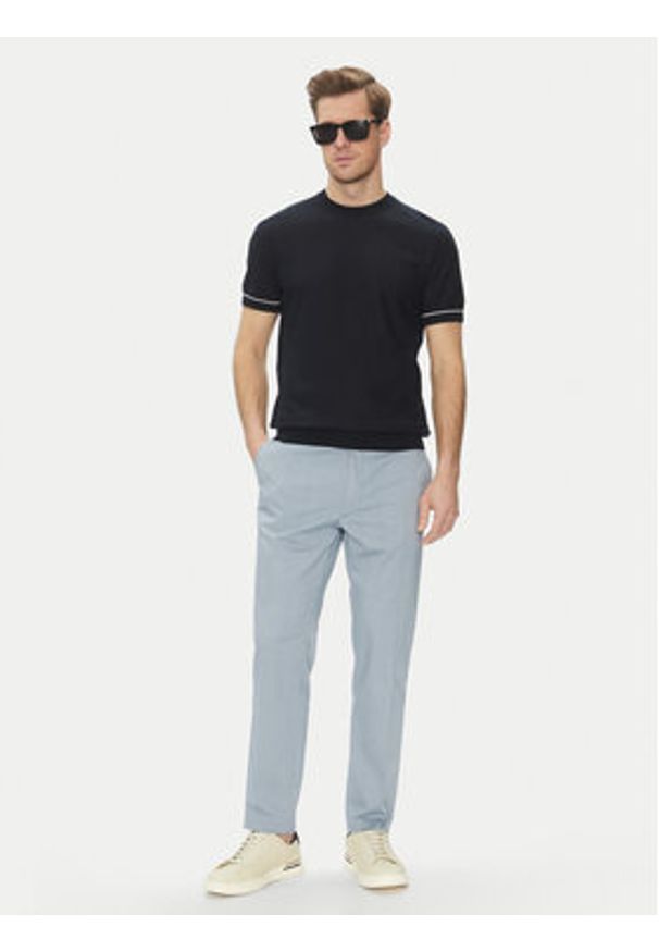 BOSS Spodnie materiałowe H-Kane 50540906 Błękitny Regular Fit. Kolor: niebieski. Materiał: bawełna