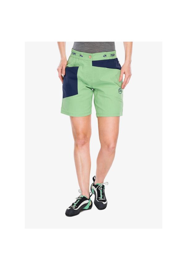LA SPORTIVA - Spodenki wspinaczkowe damskie La Sportiva Mantra Shorts. Kolor: zielony
