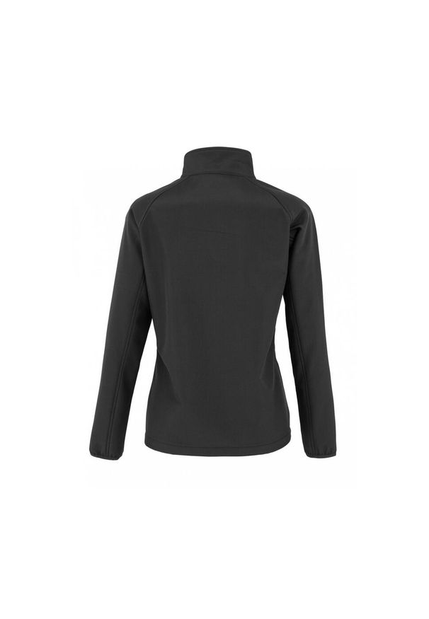 RESULT - Damska kurtka z recyklingu Result Softshell. Kolor: czarny. Materiał: softshell