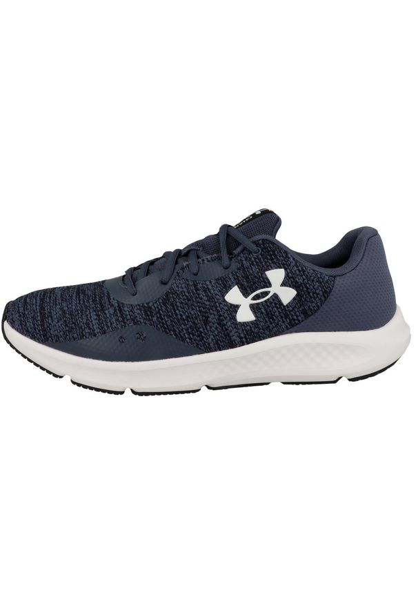Buty do biegania męskie Under Armour Charged Pursuit. Zapięcie: sznurówki. Kolor: biały, wielokolorowy, czarny, szary. Materiał: materiał, syntetyk, tkanina. Szerokość cholewki: normalna