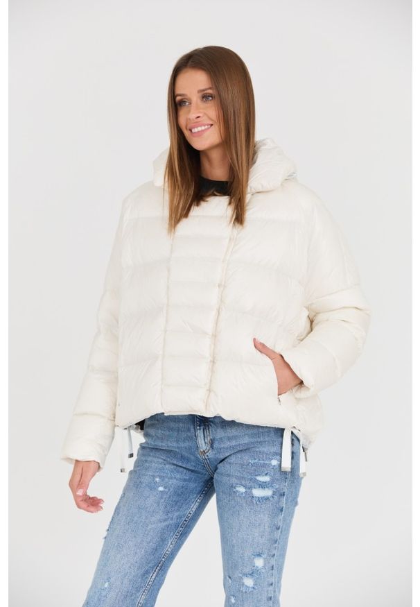 DIEGO M Biała damska kurtka, Rozmiar 40 EU - 44 IT. Kolor: biały