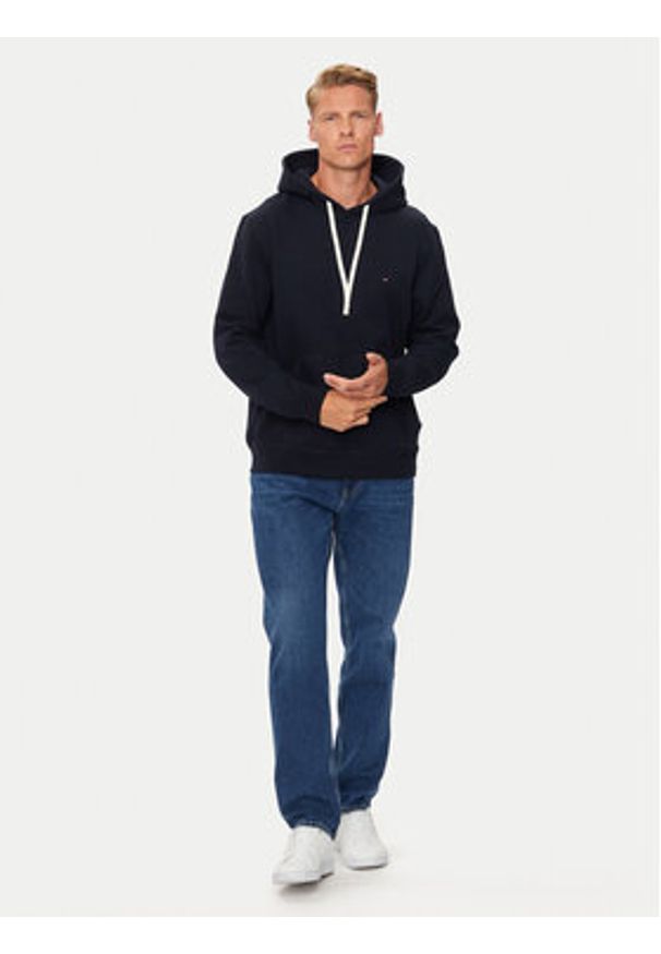 TOMMY HILFIGER - Tommy Hilfiger Bluza Essential MW0MW37230 Granatowy Regular Fit. Kolor: niebieski. Materiał: bawełna