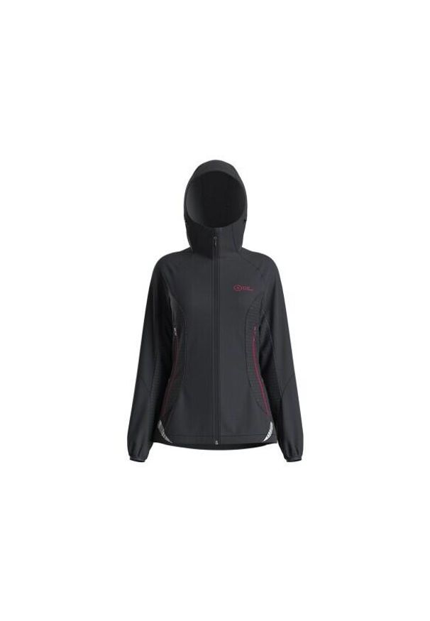 GREAT ESCAPES - Damska kurtka turystyczna Great Escapes 119 Midi. Kolor: szary, czarny, wielokolorowy. Sport: turystyka piesza