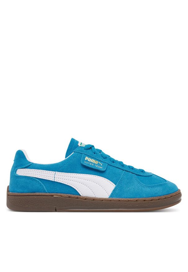 Puma Sneakersy Super Team SD 398528 05 Niebieski. Kolor: niebieski. Materiał: skóra, zamsz