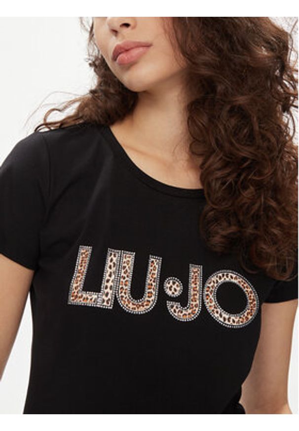 Liu Jo T-Shirt VA4105 JS003 Czarny Regular Fit. Kolor: czarny. Materiał: bawełna