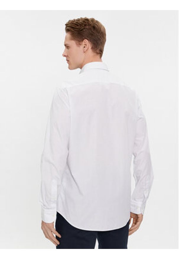 TOMMY HILFIGER - Tommy Hilfiger Koszula MW0MW34018 Biały Regular Fit. Kolor: biały. Materiał: bawełna
