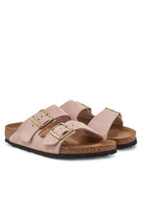 Birkenstock Klapki Arizona 1026170 Różowy. Kolor: różowy. Materiał: skóra, zamsz #5