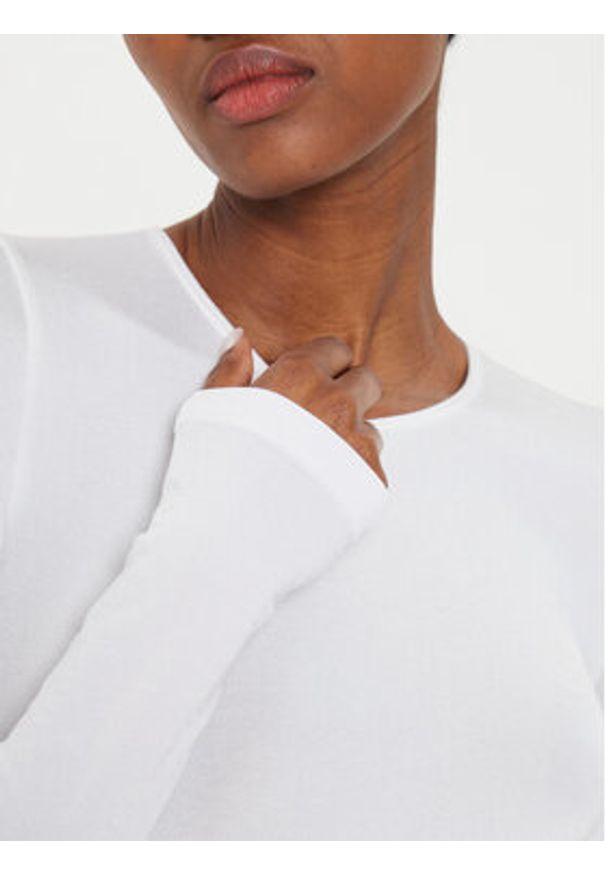 Wolford Body Berlin 75087 Biały Slim Fit. Kolor: biały. Materiał: bawełna