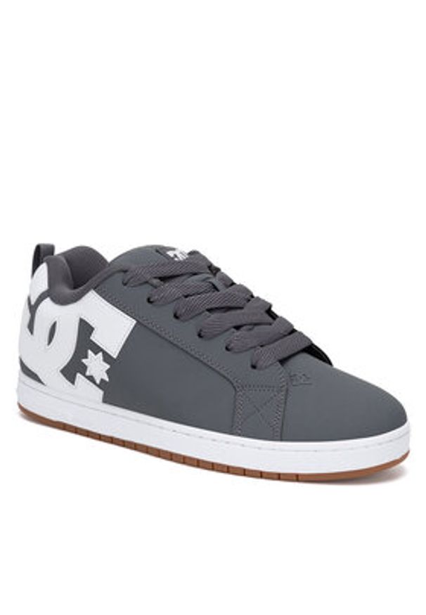 DC Shoes Sneakersy COURT GRAFFIK DC01661065 Szary. Kolor: szary. Materiał: nubuk, skóra