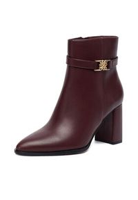 Nine West Botki CEO-NASIRA-01 Bordowy. Kolor: czerwony. Materiał: syntetyk, materiał #7