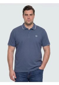 Big-Star - koszulka męska polo niebieska polian 405. Okazja: na co dzień. Typ kołnierza: polo. Kolor: niebieski. Materiał: jeans, bawełna, dzianina. Wzór: jednolity, paski. Styl: casual, klasyczny, sportowy #8