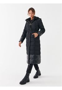 Liu Jo Sport Płaszcz przejściowy TF3011 T3552 Czarny Regular Fit. Kolor: czarny. Materiał: syntetyk. Styl: sportowy