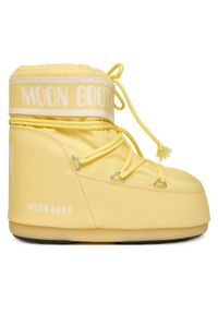 Moon Boot Śniegowce Mb Icon Low Nylon 80D1409340 Żółty. Kolor: żółty. Materiał: skóra