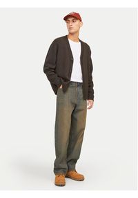 Jack & Jones - Jack&Jones Kardigan Frederiksberg 12262048 Brązowy Regular Fit. Kolor: brązowy. Materiał: bawełna, syntetyk #4