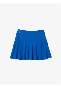 Lacoste Spódnica plisowana JJ6762 Niebieski Regular Fit. Kolor: niebieski. Materiał: wiskoza