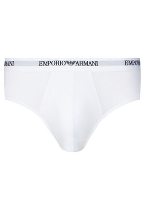 Emporio Armani Underwear Komplet 3 par slipów EM000258 AF14132 M0066 Biały. Kolor: biały. Materiał: bawełna