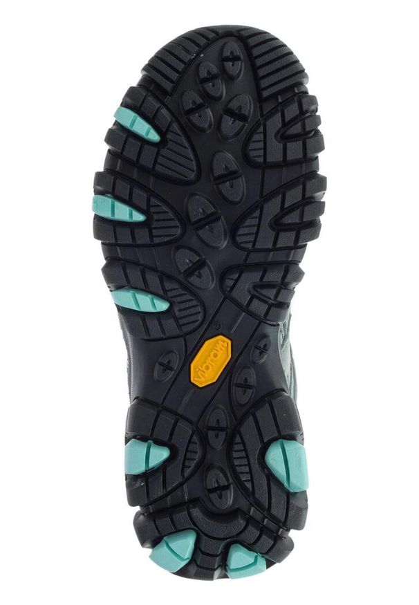 Buty turystyczne damskie Merrell Moab 3 GTX. Kolor: zielony, wielokolorowy, szary. Materiał: skóra. Szerokość cholewki: normalna
