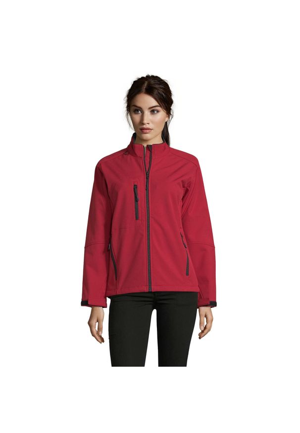 SOL'S - Kurtka Damska Roxy Soft Shell. Kolor: czerwony